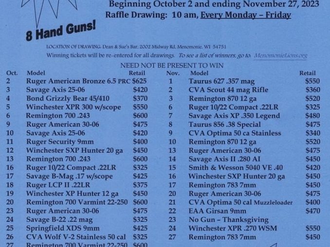 The Menomonie Lions Club We Serve!